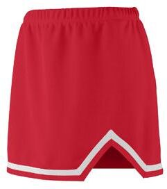 Augusta Sportswear 9126 Athletic Girls Energy Skirt in Red/White size 2XS   Polyester