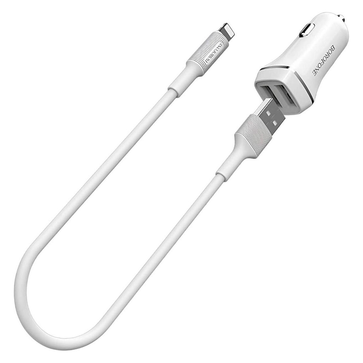Borofone 2x USB-A 2,4 A Stecker (BFO-BZ2-LW) (BFO-BZ2-L-W)