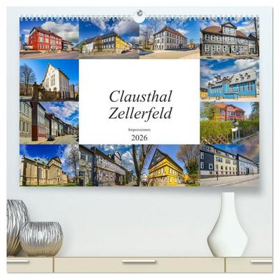 Clausthal Zellerfeld Impressionen (hochwertiger Premium Wandkalender 2026 DIN A2 quer), Kunstdruck in Hochglanz