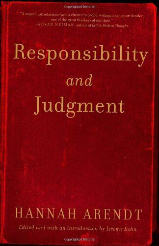 Hannah Arendt - Responsibility and Judgment - Preis vom 14.10.2026 23:07:16 h