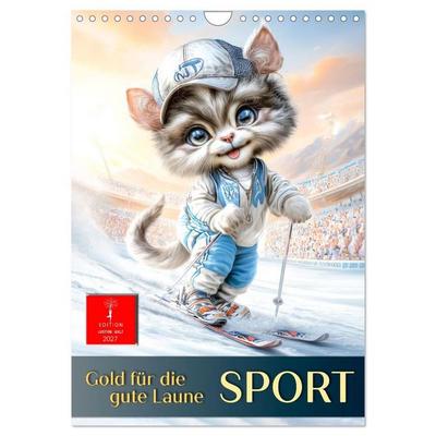 Sport, Gold für die gute Laune (Wandkalender 2027 DIN A4 hoch), CALVENDO Monatskalender