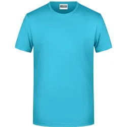 James & Nicholson Herren Bio T-Shirt 8008 turquoise L