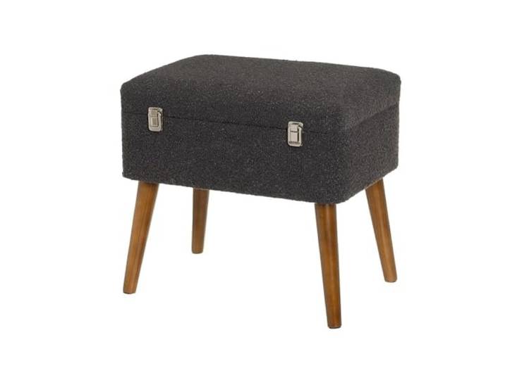 DRW Sitzsack Arcon aus Stoff und MDF in Dunkelgrau