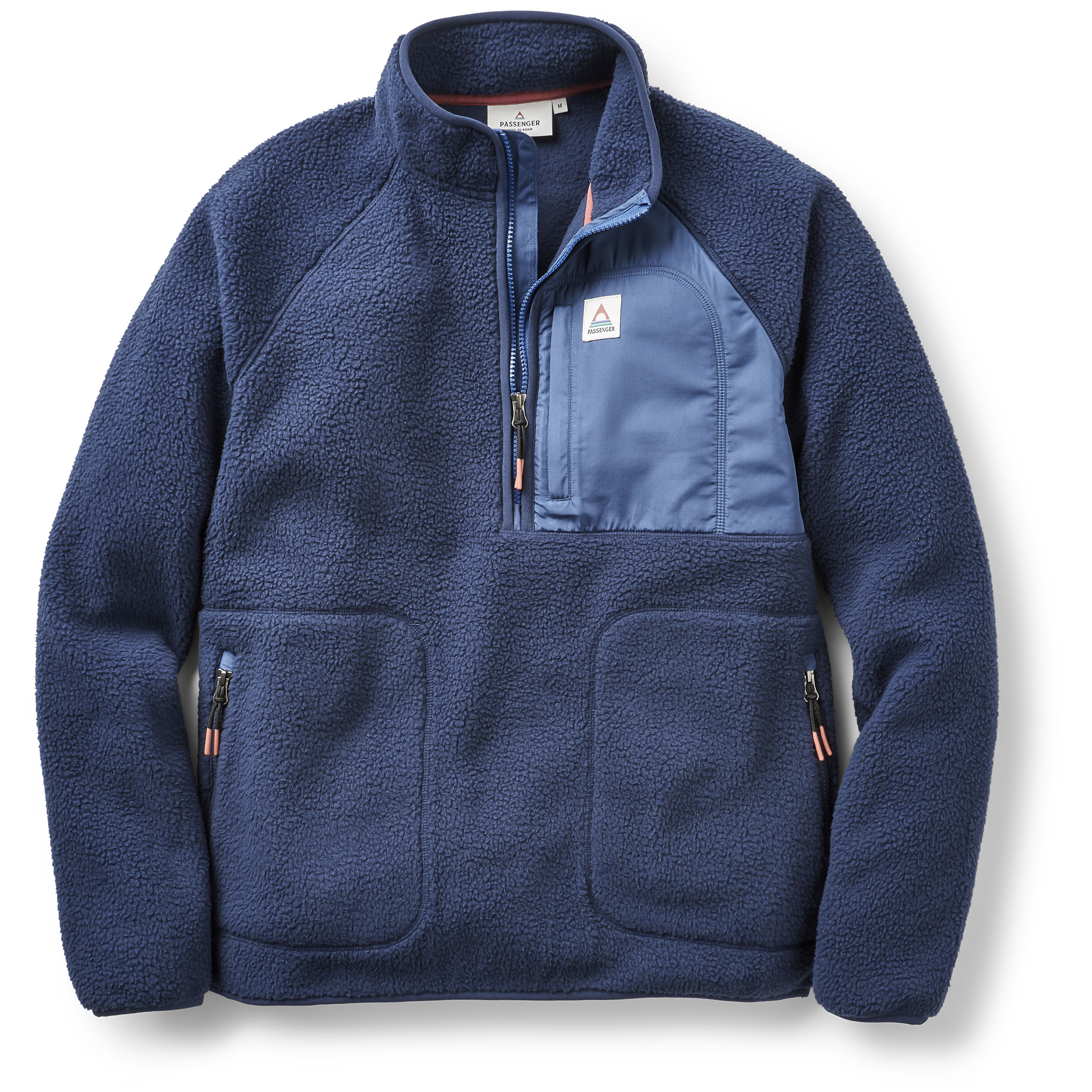 Passenger Offgrid 2.0 1/2 Zip Herren Pullover blau Größe S Lifestyle Elastisch