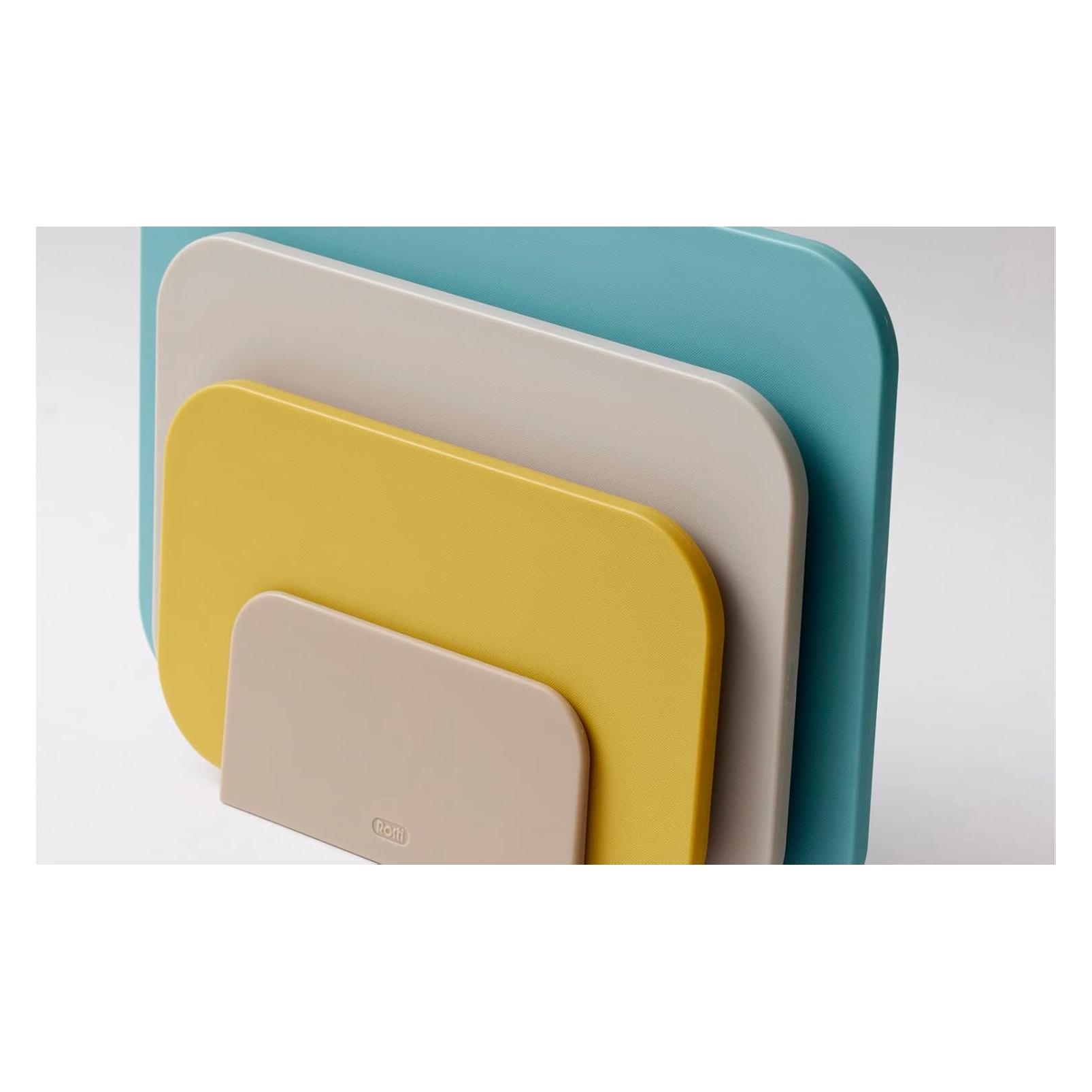 Rosti Schneidebrett-Set Choptima 3-teilig, Beige/Gelb/Blaugrün (27825)