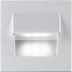 Wandeinbauleuchte Life LV/AL/BI 12V, Aluminium, 70x70x33mm Evenes