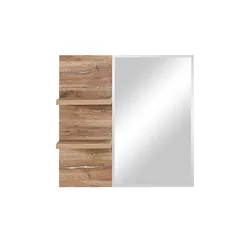 Primo Spiegel 82 x 80 cm  ¦ holzfarben ¦ Holzwerkstoff,Glas ¦ Maße (cm): B: 82 H: 80 T: 17.0