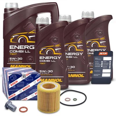 Bestprice Ölfilter + 8l 5W-30 Motoröl [Hersteller-Nr. 40638869] für Alpina, BMW