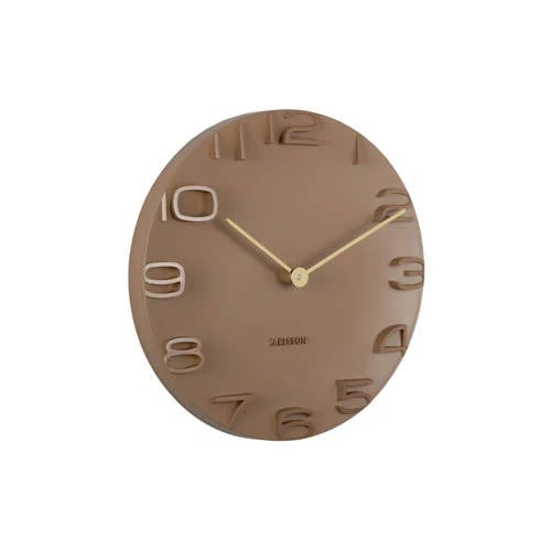 Karlsson On The Edge wandklok mokka Ø42 cm