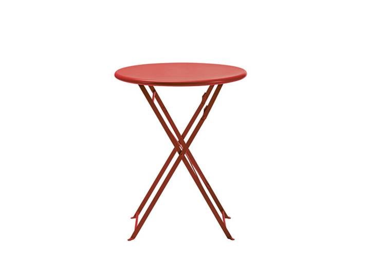 Klappbarer Tisch Flower Ethimo rot, Designer Ethimo Design Studio, 75 cm