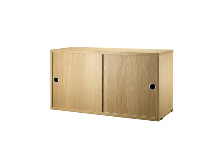 String String Schrank mit Schiebetür Eiche, 78x30 cm