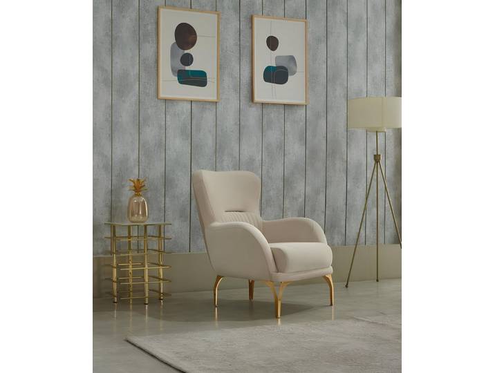 JVmoebel Sessel Beiger Polstersessel aus Stoff mit modernem Design (Sessel), Made in Europa