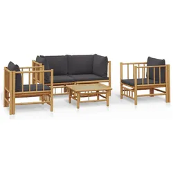 vidaXL, Gartenlounge, Feldstetten (4x Eckteil + Mittelteil + Tisch)