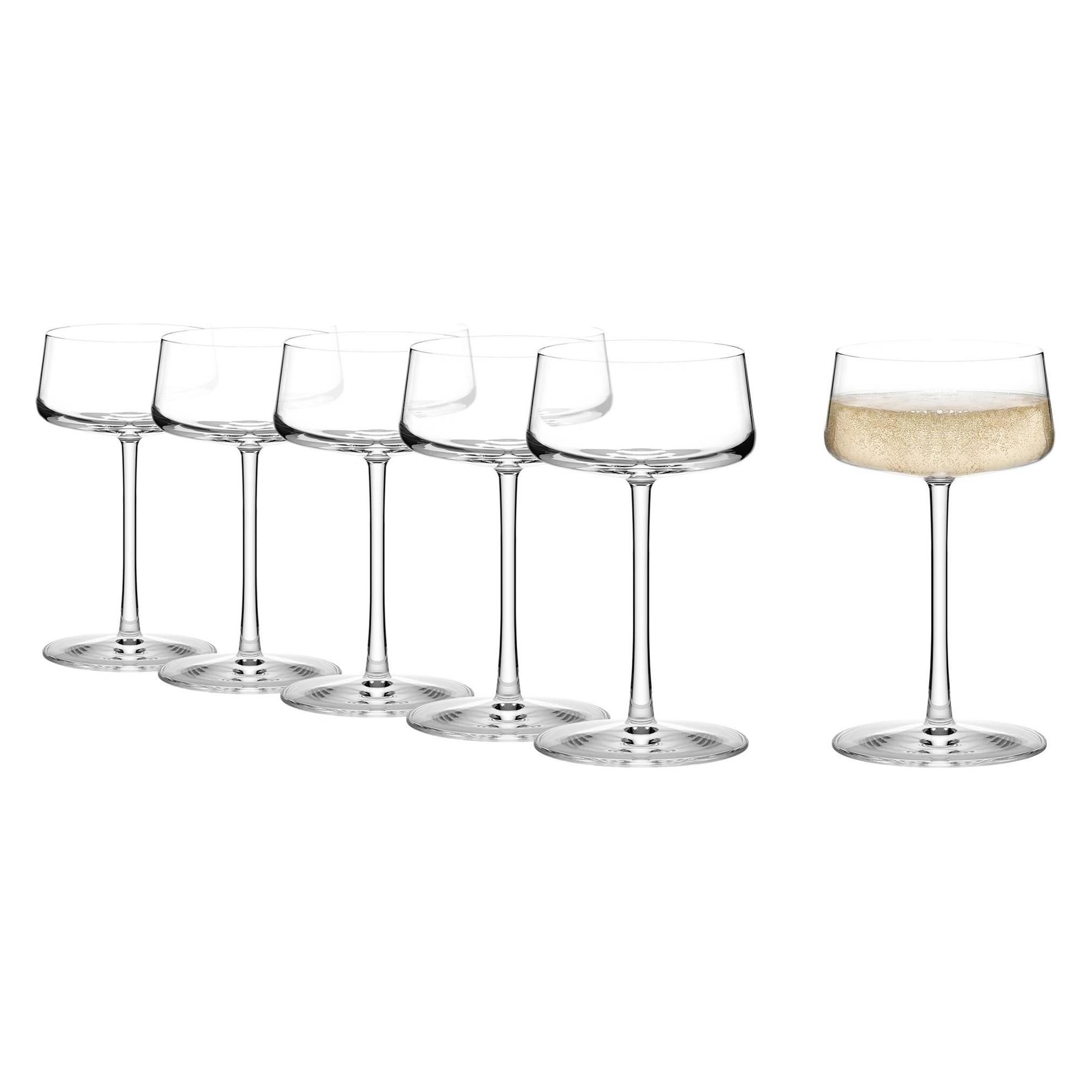 Stölzle LAUSITZ Serie POWER Champagnerschale Sektschale 6 Stück Inhalt 276 ml (27.60 cl, 6 Gläser, Sektgläser) (1590008)