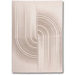 Webteppich Creatione 140 x 200 cm Polyester Beige