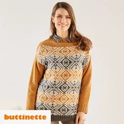 Strickanleitung – Jacquardpullover aus Woll Butt Primo Madeleine