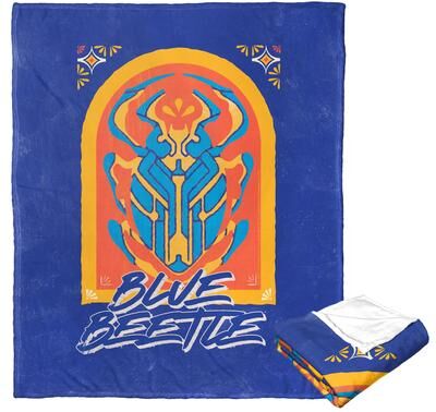 DC Comics Warner Brothers Blue Beetle Ancient Scarab Silk Touch Throw Blanket