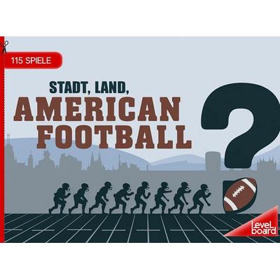 Stadt, Land, American Football - 115 Spielblöcke, Taschenbuch von LevelBoard Spiele, LevelBoard Spiele, 978-3-693-19829-2