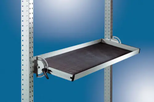 Manuflex ZB3930 Riffelgummi-Einlage für neigbare Ablagekonsole mit Breite = 1838, BxTxH 1838 x 195 x 3mm
