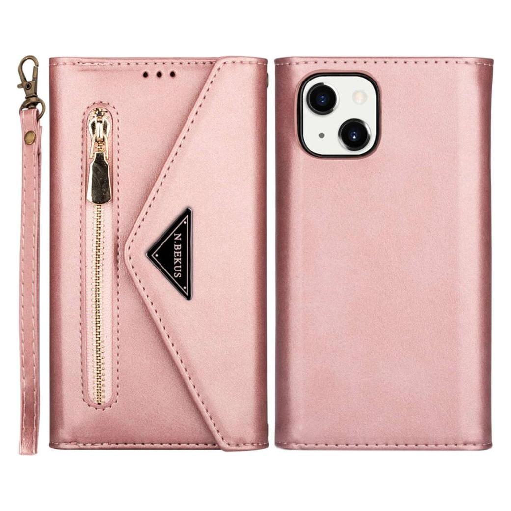 Cover-Discount iPhone 14 - Brieftaschen Hülle rosa (Apple iPhone 14) (660103234E)