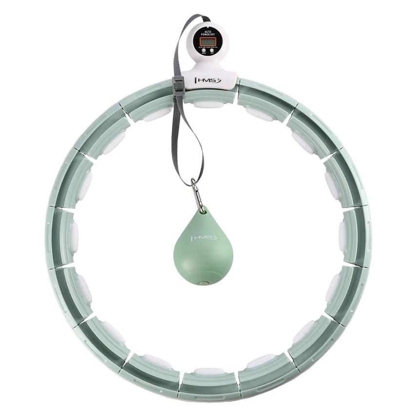 HMS Hula Hop HHM15 mit Magnet und Gewicht grün + Zähler (100 cm, 400 g) (17-44-581)