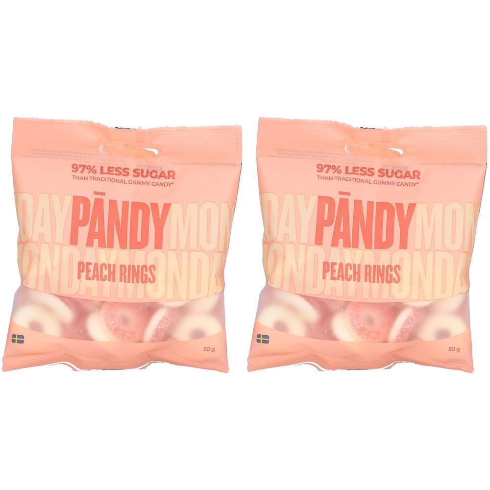 Pändy - Peach Ringse 2x 2x50 g