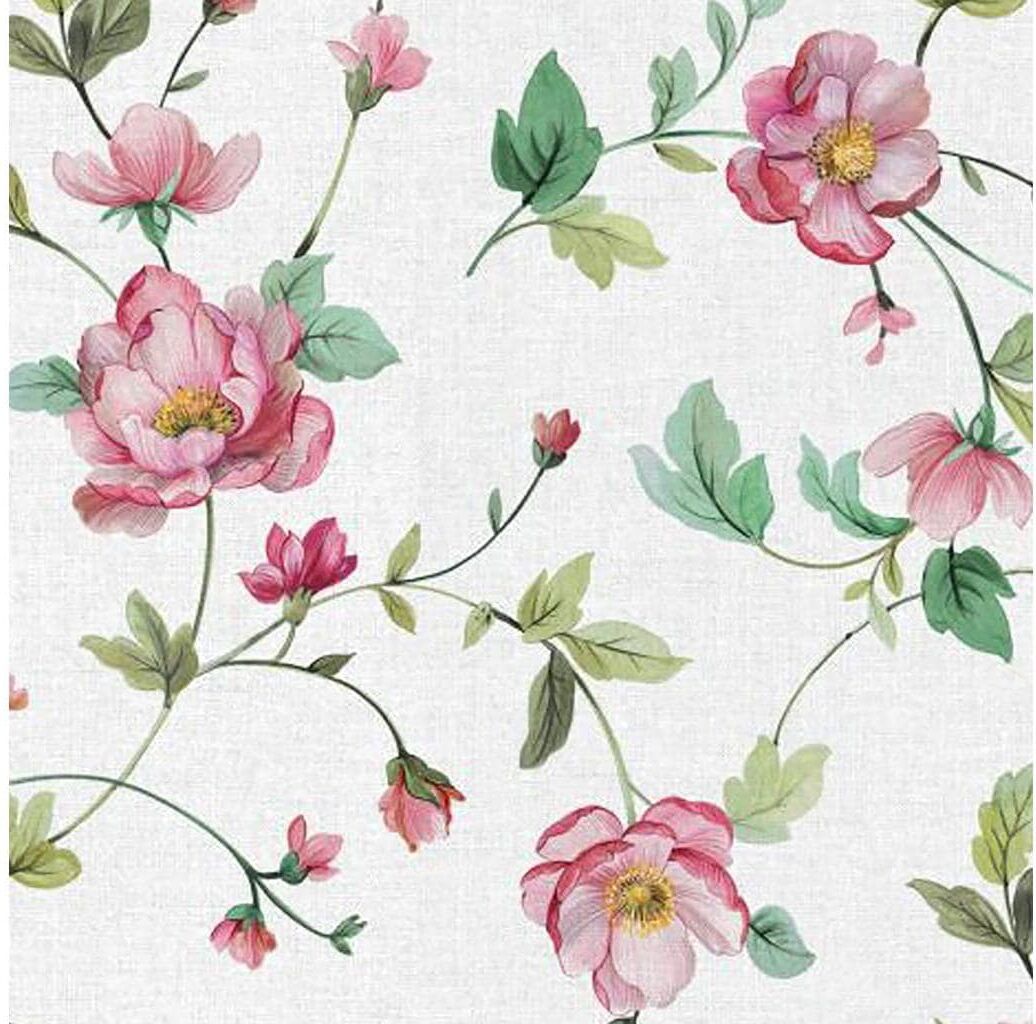 Tischdecke HUBATKA TEXTIL "Ideal, Heckenrosen", bunt (dunkelrosa, grün, hellrosa, weiß), B:140cm L:170cm, Polyvinylchlorid, Tischdecken, Tischdecke dunkelrosa, grün, hellrosa, weiß B/L: 140cm x 170cm