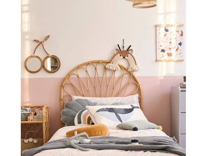 Tête de lit 90 en rotin naturel