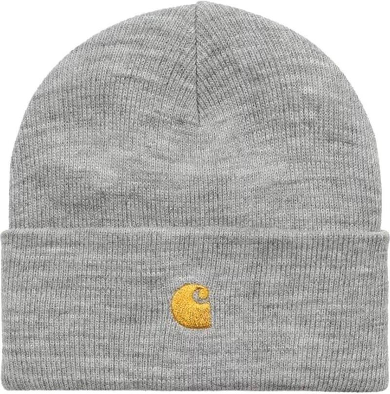 Gorro Carhartt Wip Beanie Chase Gris Jaspeado-Dorado Talla Única Hombre