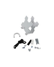 Ergotron Thin Client Mount Befestigungskit CPU-Halter Befestigungsteile Gurt Halterungskissen für Personal-Computer weiß unter dem Schreibtisch Stangenbefestigung (80-107-216)