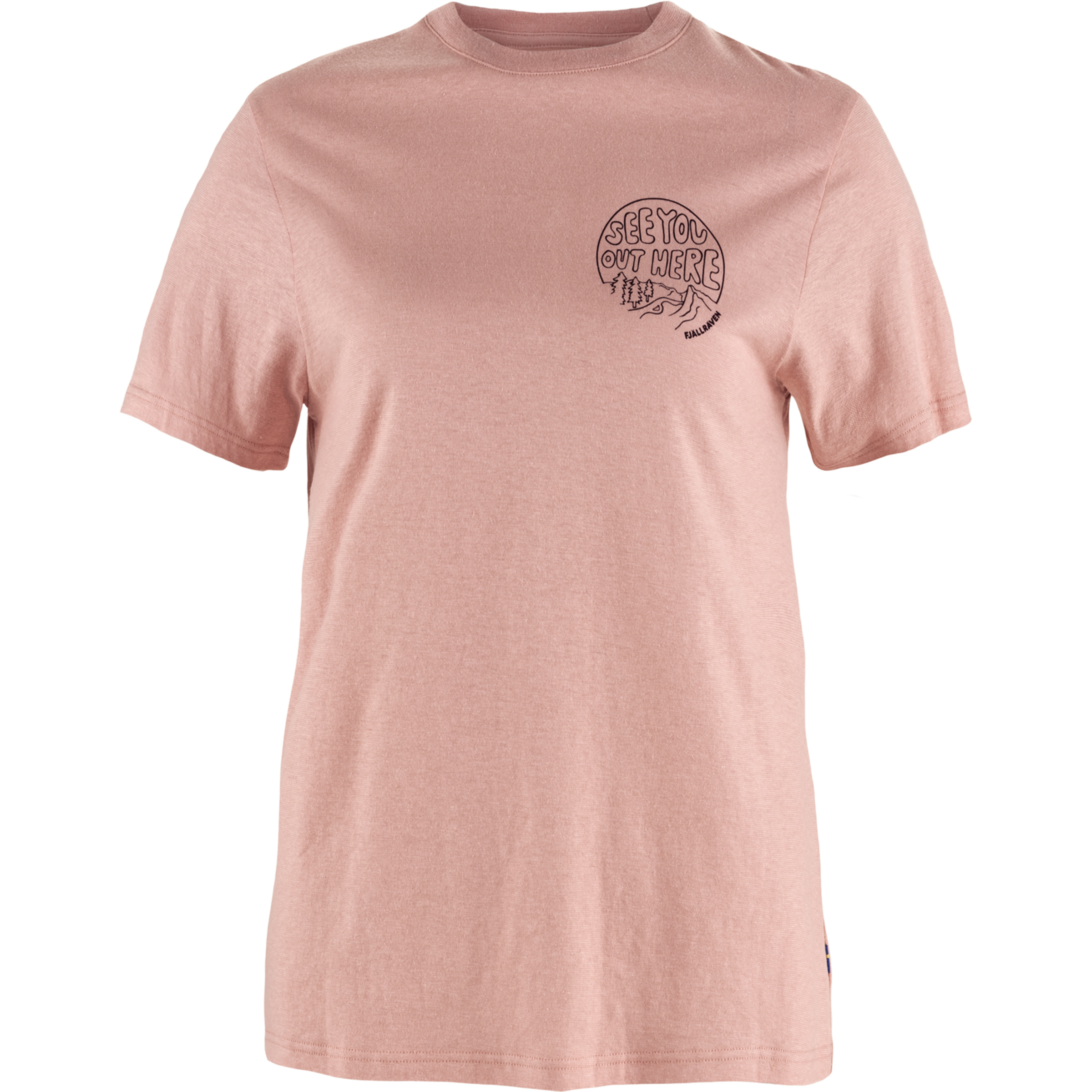 Fjällräven Hemp Blend Out Here Damen T-Shirts rosa Größe XXS Atmungsaktiv