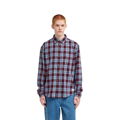 Langarmhemd ELEMENT "Button Down Regular Flannel", Herren, Gr. XS, bunt (zinfandel checks), Obermaterial: 100% Baumwolle., Hemden