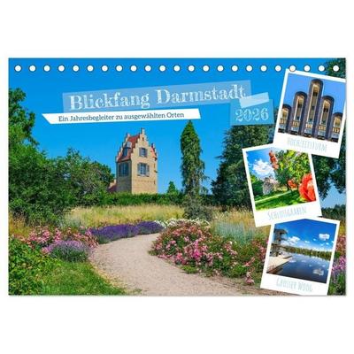 Blickfang Darmstadt! (Tischkalender 2026 DIN A5 quer), CALVENDO Monatskalender