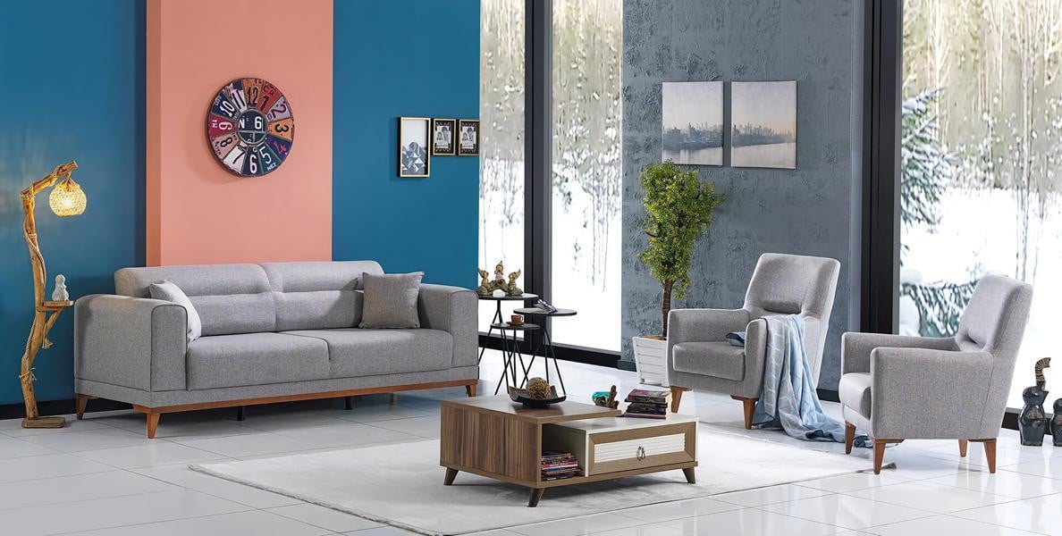Polstermöbel Lounge Sofa Set 3+1+1 Modern L-vormige Zithoek voor de Woonkamer