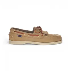 Sebago für Herren. 78123GW Portland Artisan Ox taupe Portland Artisan Ox Leder Bootsschuhe (42), Wohnung, Schnürsenkel, Lässig