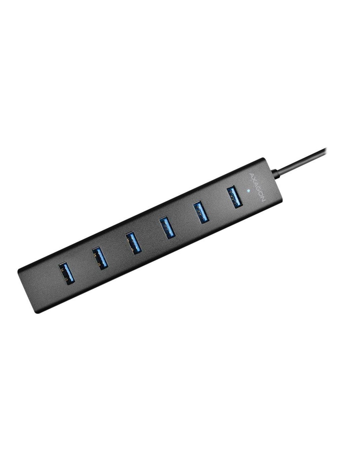 AXAGON HUE-SA7BP - Hub - 7 Ports USB-Hubs - USB 3.2 - 7 - Schwarz