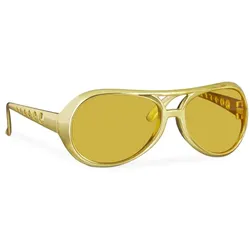 Relaxdays 3 x Rapper Brille Gold Gold
