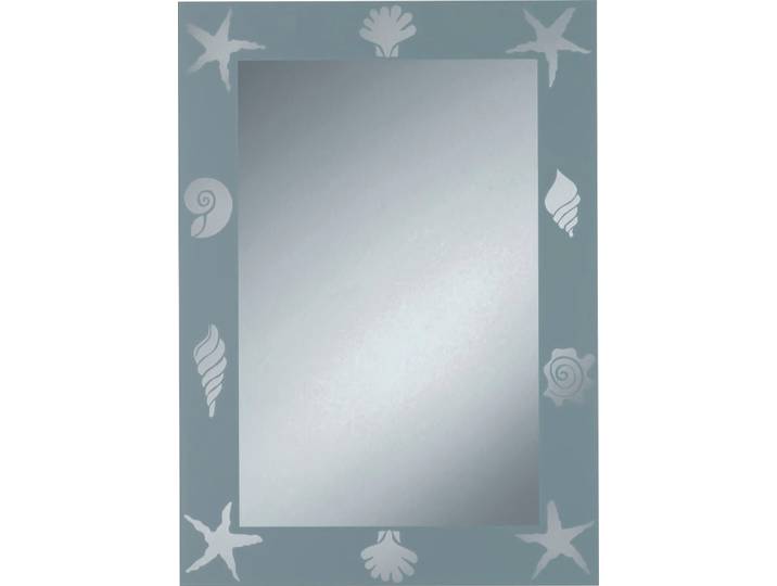 Badspiegel JOKEY Nemo , silber (silberfarben), Spiegelglas, Spiegel, Badspiegel, 50 x 70 cm