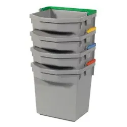 Numatic 5-Liter Eimer grau mit farbcodiertem Henkel (grün)