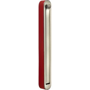 SO-TECH Garderobenhaken Harz, 120799, edelstahloptik / rot, Einzelhaken aus Metall, klappbar