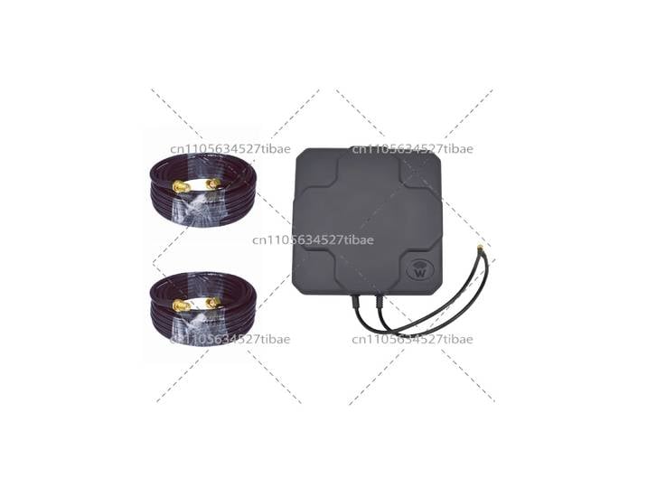 Antenne panneau MIMO 4G LTE extérieure Antenne LTE à double polarisation + 2 câbles SMA mâle vers femelle RG58