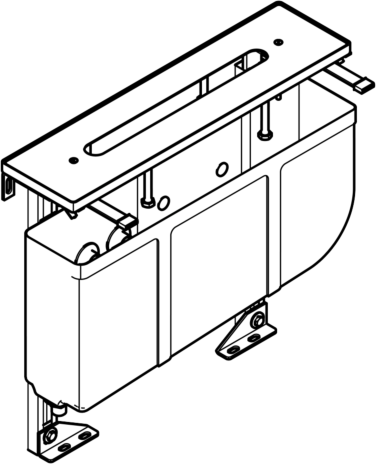 Dornbracht Perfecto Montagesystem 1261497090 1/2", für 4-Loch-Wannenfüll/Brause-Armatur