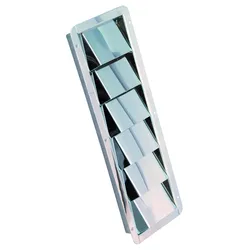 Lüftungsblech, A4, 206x113mm, 4 Schlitze