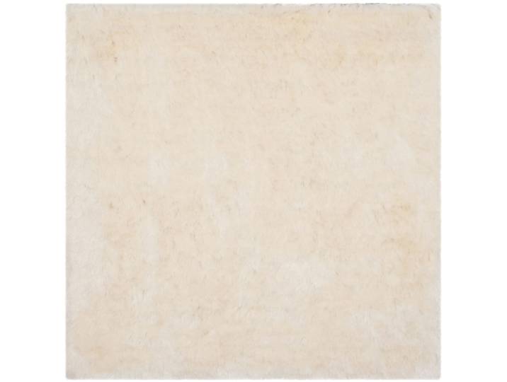 Tapis en polyester blanc, 152 x 152 cm