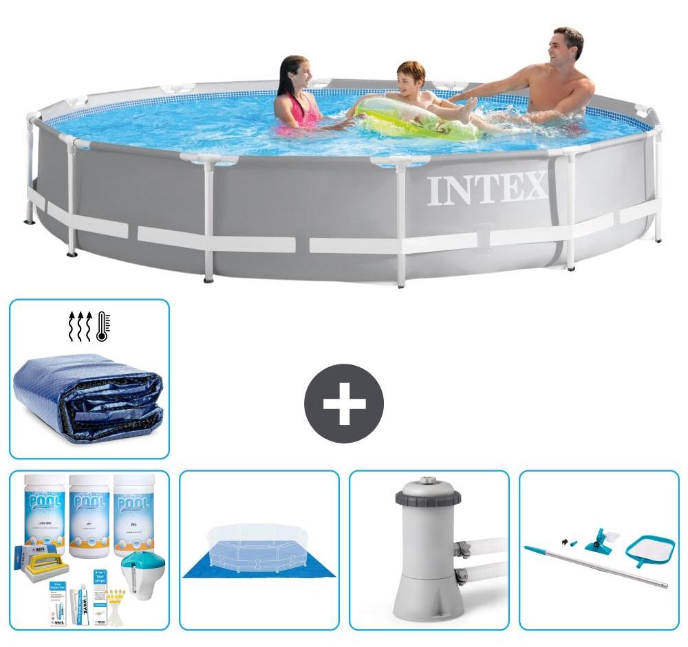 Prism Frame Pool Rund - 366x76 cm - 6-teilig S20531