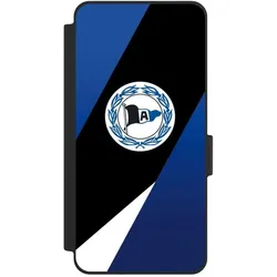 Nivocase Klapphülle für Samsung Galaxy S26 Handyhülle aus Kunst Leder NIVOflip schwarz Arminia Bielefeld (Samsung Galaxy S26), Smartphone Hülle, Schwarz