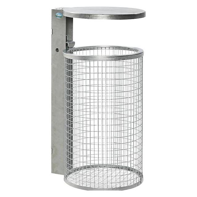 VAR Drahtgitter-Abfallkorb mit Dach (50 l) (37656669)
