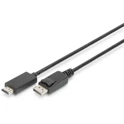 Digitus DisplayPort Adapterkabel, DP - HDMI Typ A