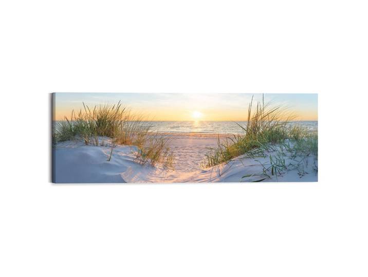 Deco-Panel REINDERS Sonnenuntergang in den Dünen , beige (farbe bild(er): beige), B:118cm H:40cm T:2cm, Bilder, Deco-Panel, Wohnzimmer - Beige - MDF - Wasser - 118x40 cm