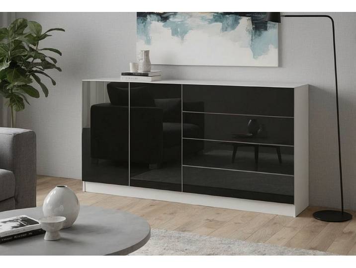 borchardt Möbel Kommode Vaasa, Breite 152cm, Höhe 79cm, grifflos, Breite 152 cm